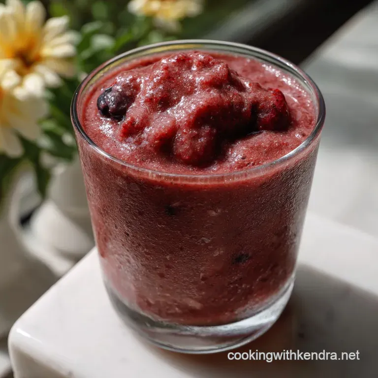 Easy Frozen Fruit Smoothie Thick Frozen Fruit Smoo: 5-Min Scoop presentation