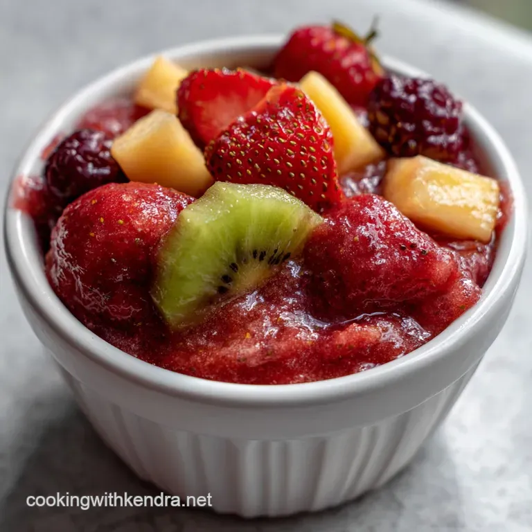 Easy Frozen Fruit Smoothie Thick Frozen Fruit Smoo: 5-Min Scoop