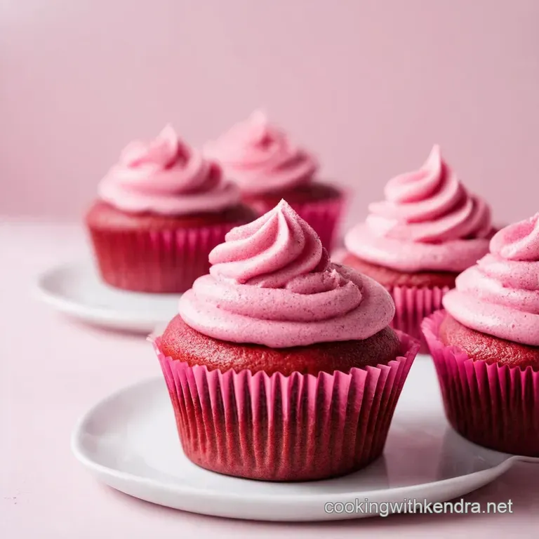 Tickled Pink Velvet Cupcakes with Dreamy Vanilla Buttercream