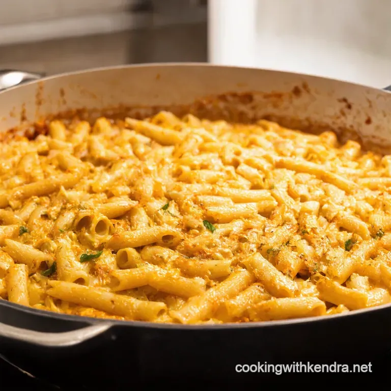 Tiktok Sensation Onepan Baked Feta Pasta presentation