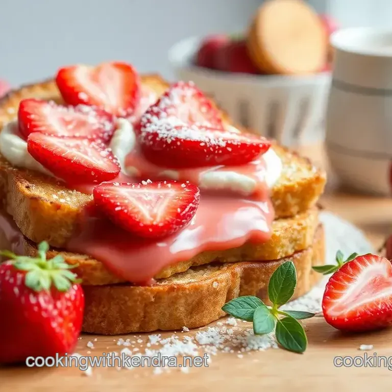 Toast Strawberries Romanoff Delightfully Sweet