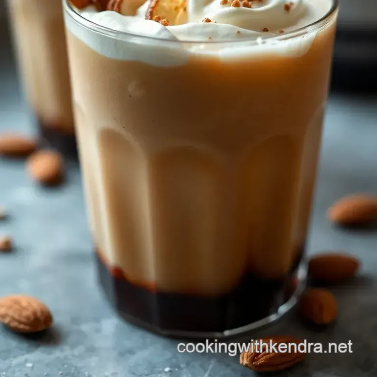 Toasted Almond Cocktail Delight presentation