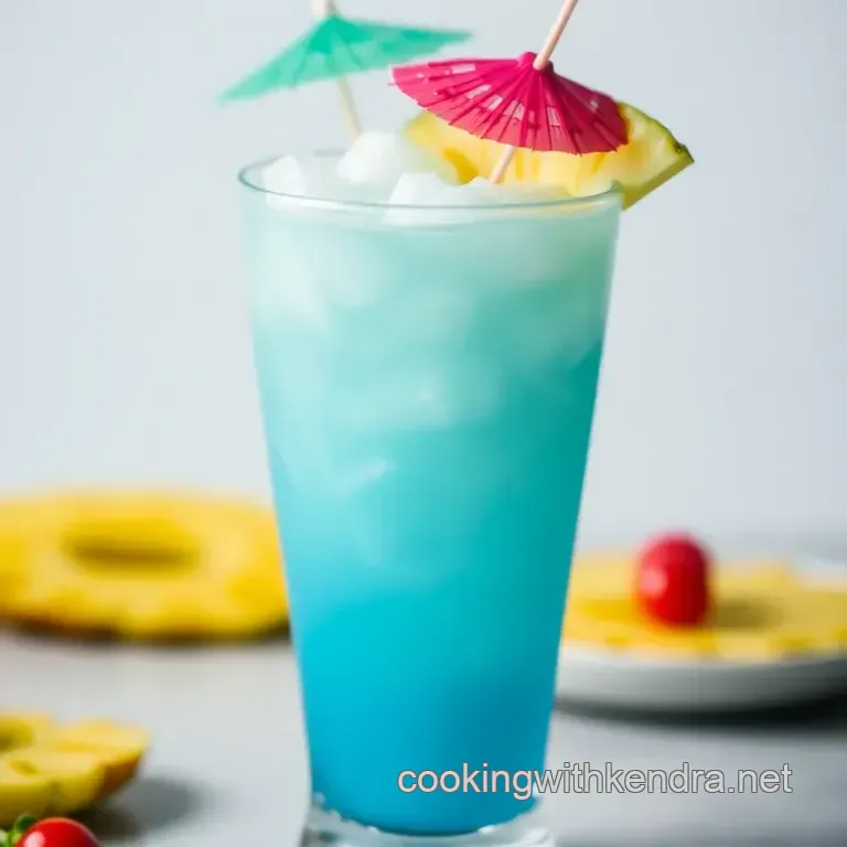 Tropical Bliss: The Ultimate Blue Hawaiian Cocktail presentation