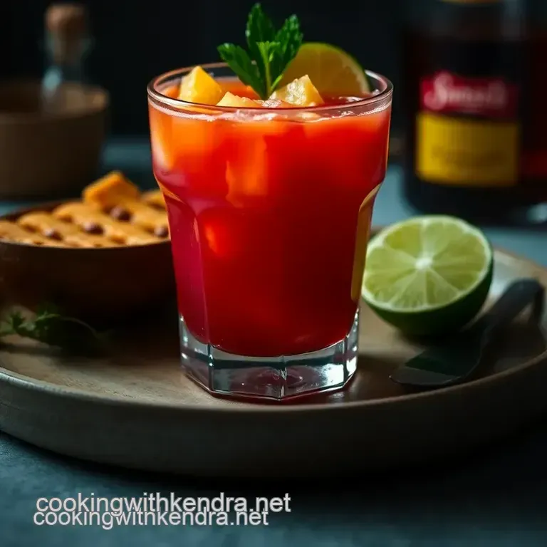 Tropical Getaway: the Ultimate Jungle Bird Cocktail presentation