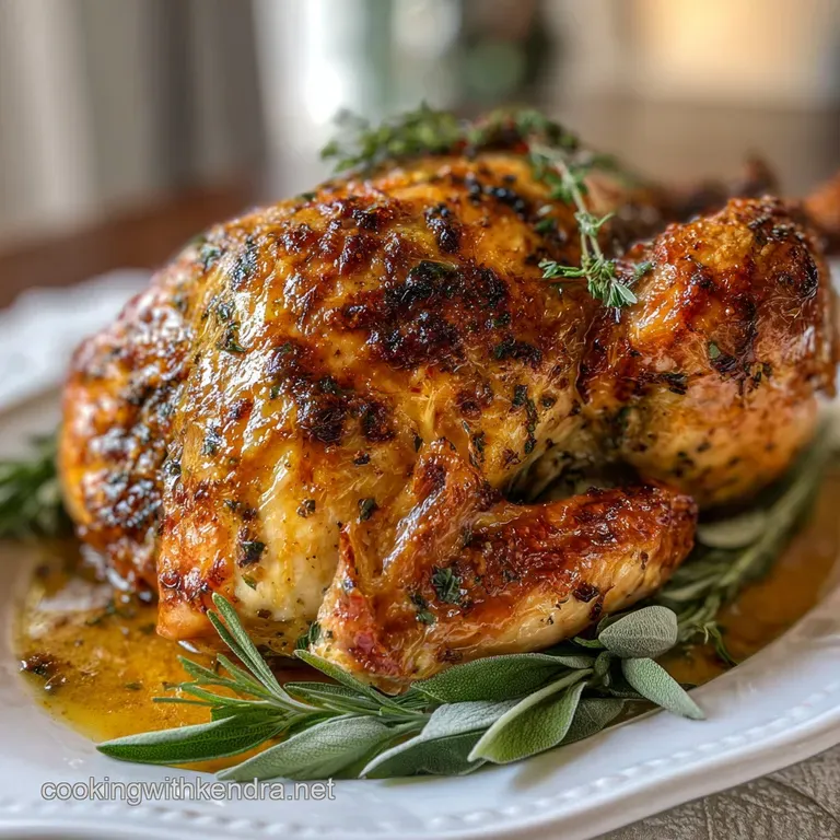 Plated turkey slice, juicy & tender, with glistening skin. Served with vibrant cranberry sauce and creamy mashed potatoes.