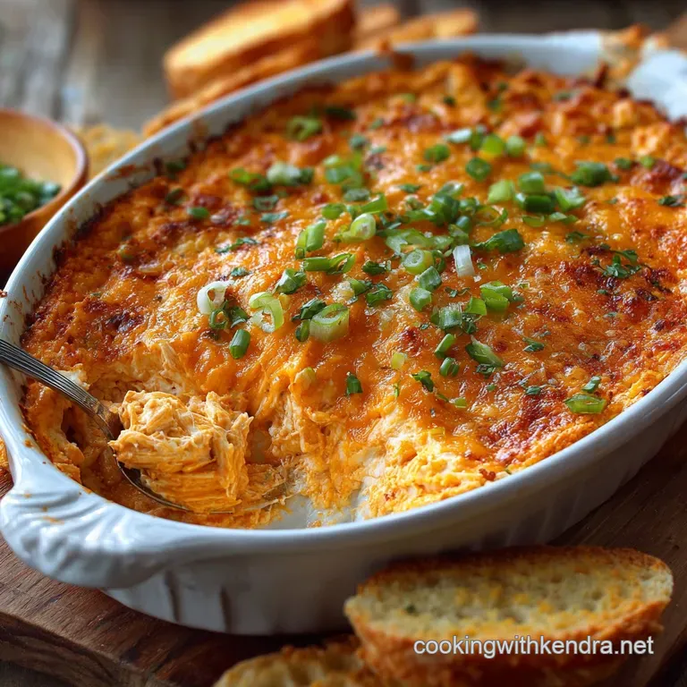 Buffalo Chicken Dip: Chefs Ultimate Easy Baked Game Day Appetizer presentation
