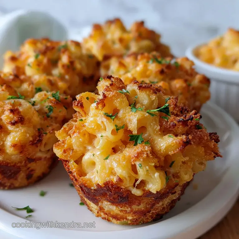 Mac and Cheese Cups: Crispy Panko Bites Recipe presentation
