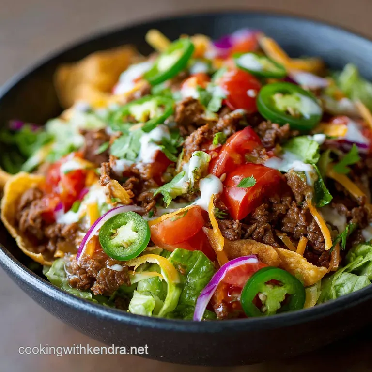 Beef Taco Salad: Crispy Creamy and Fast