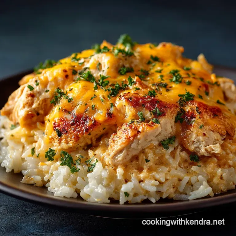The Weekday Warrior Ultimate Creamy Cheesy Chicken and Rice Slow Cooker presentation