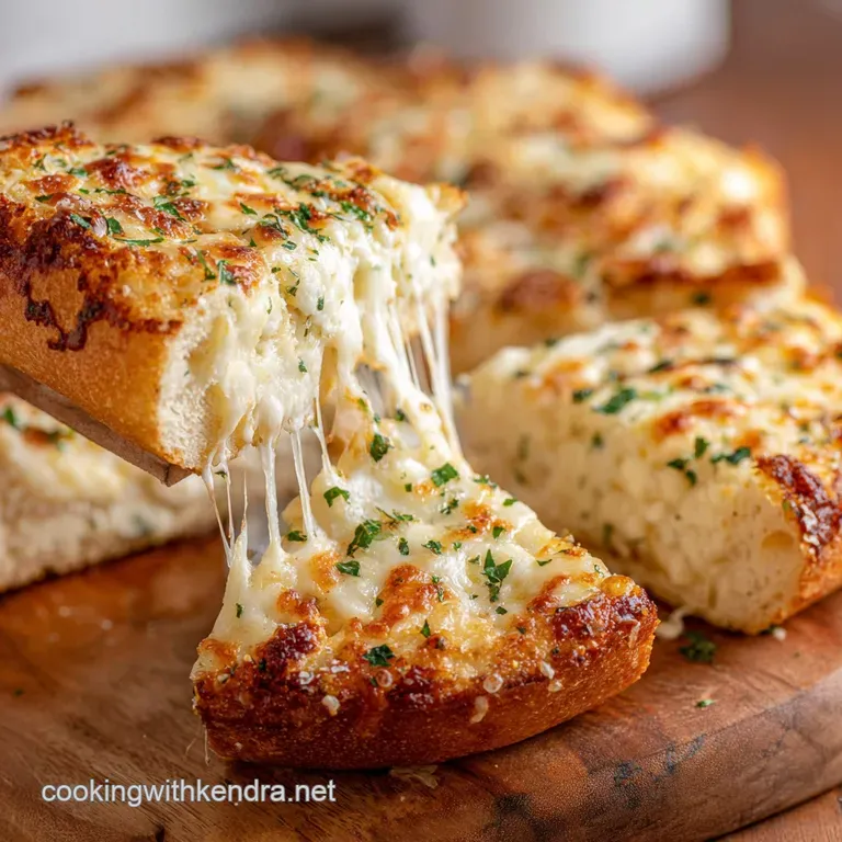 Garlic Bread Pizza: the Ultimate Cheesy Hug on a Plate presentation