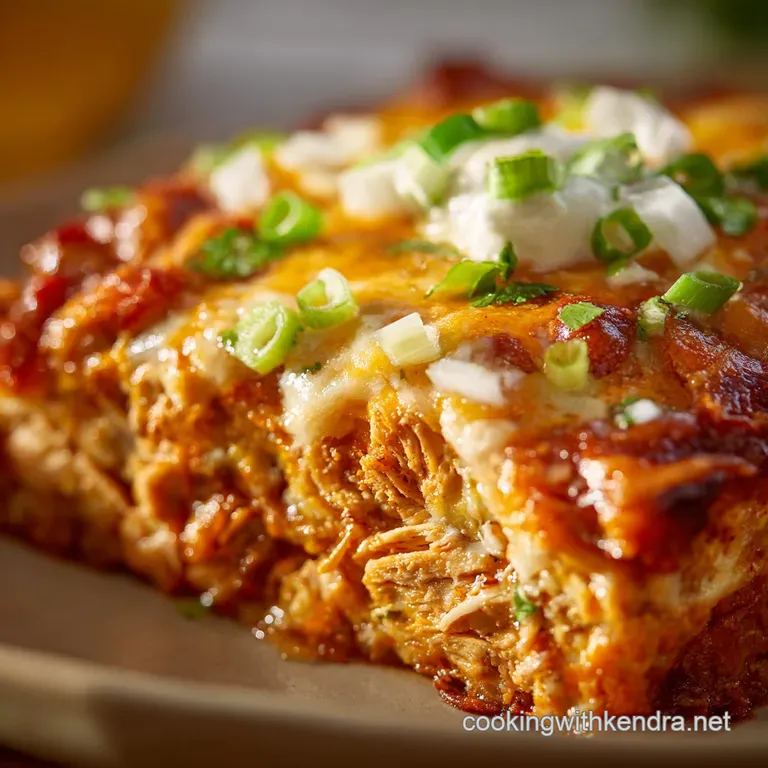 Chicken Enchilada Casserole: the Ultimate No-Roll Weeknight Bake presentation