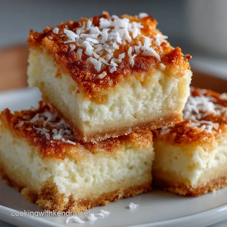 Sunshine in a Tin Ultimate Coconut Cream Pie Bars presentation