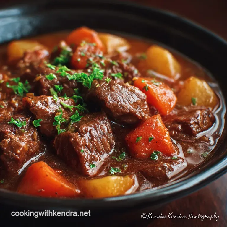 Crock Pot Beef Stew: the Ultimate Flavor-Rich Slow Cooker Sunday Dinner presentation