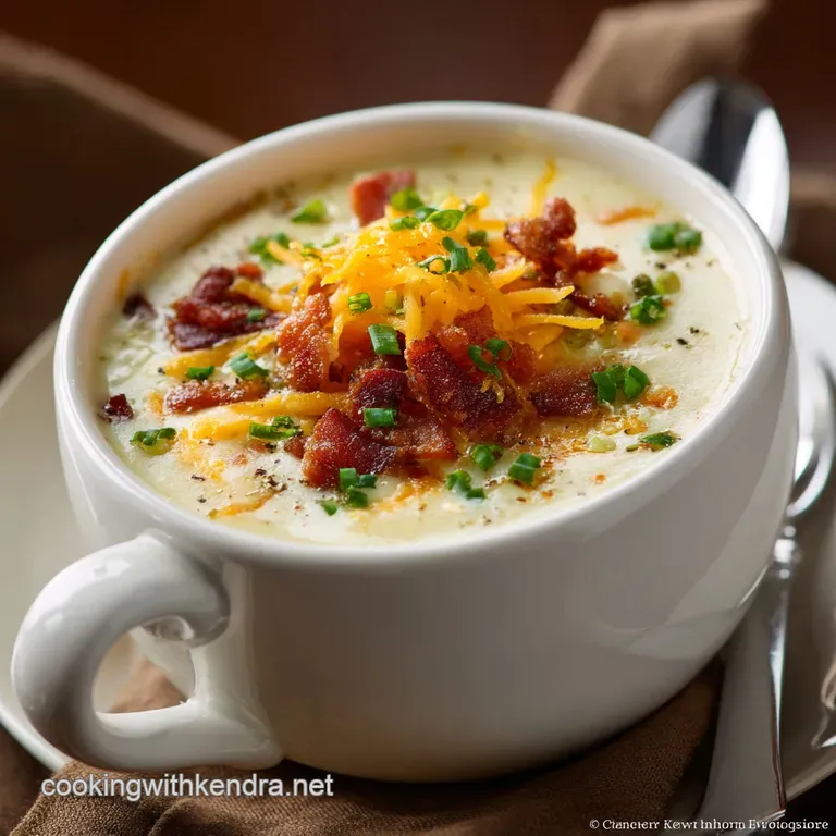 Loaded Baked Potato Soup: the Ultimate Decadent Pub Grub Recipe presentation
