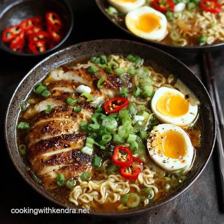 Chicken Ramen: the Ultimate Home-Style Shoyu Broth Recipe presentation