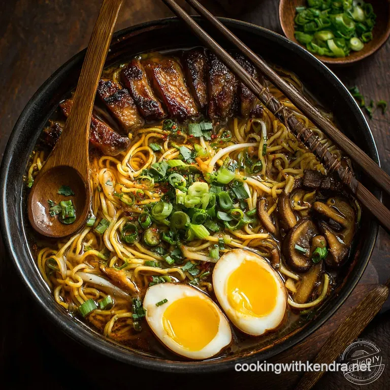 Ramen Noodle Soup: Ultimate Homemade Shoyu Ramen with Umami Depth presentation