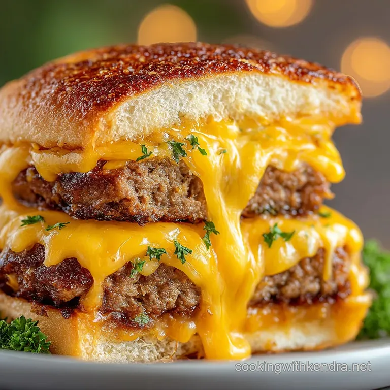 Inside Outside Burger: the Ultimate Cheese-Stuffed Patty presentation