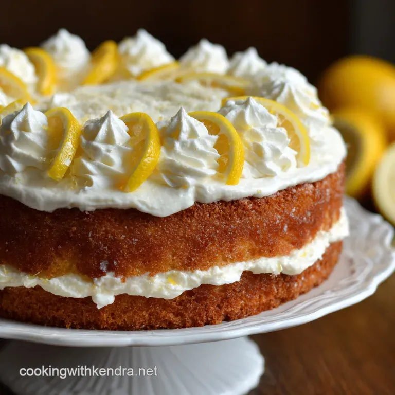 The Ultimate Sunshine Sponge Lemon Dream Cake with Tangy Cream Frosting