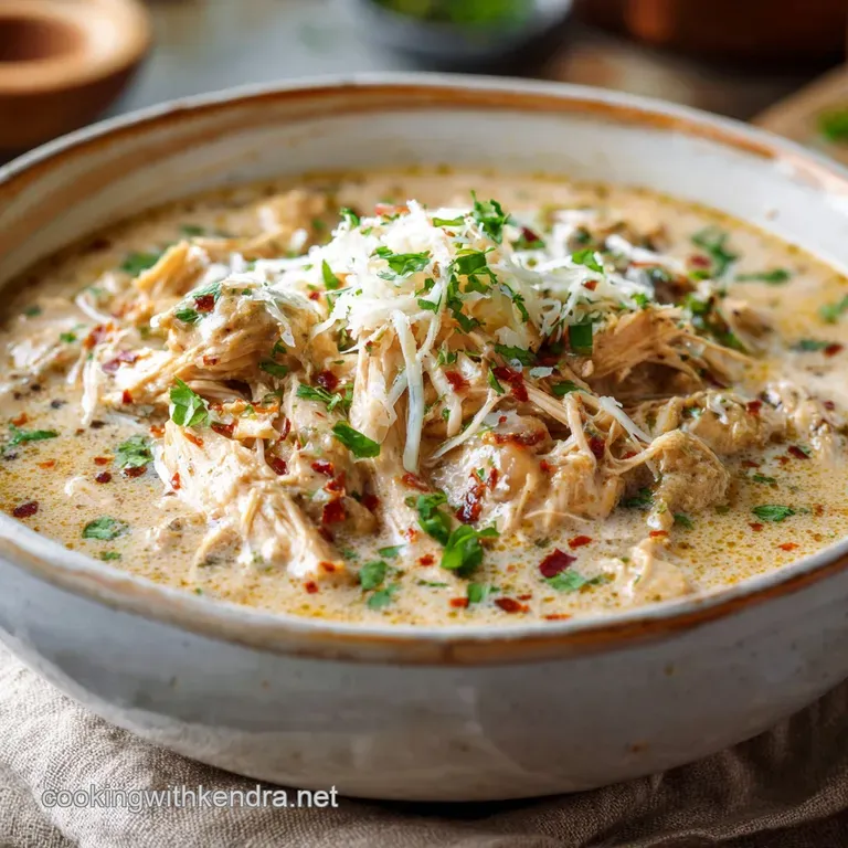 Low Carb White Chicken Chili: the Ultimate Creamy Poblano Comfort presentation