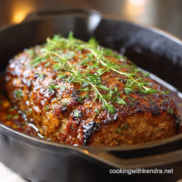 The Ultimate Umami Meatloaf Not Your Mamas presentation