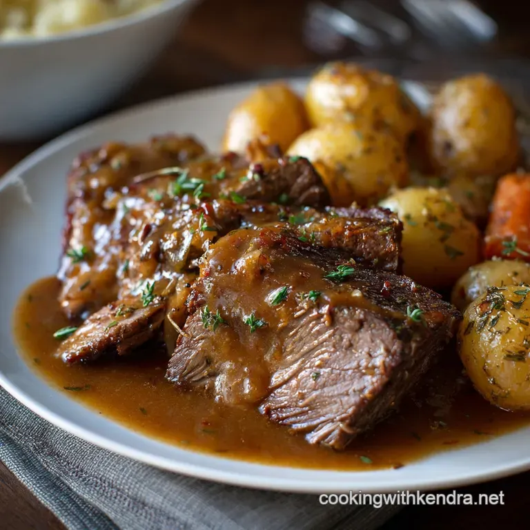 The Ultimate Setitandforgetit Slow Cooker Pot Roast presentation