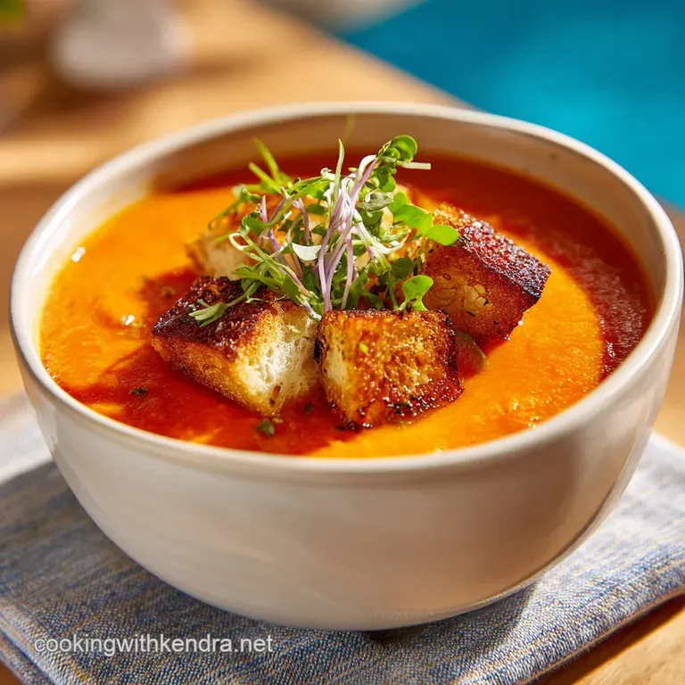 Tomato Soup: the Ultimate Slow-Roasted Recipe for Velvet Vine Perfection presentation