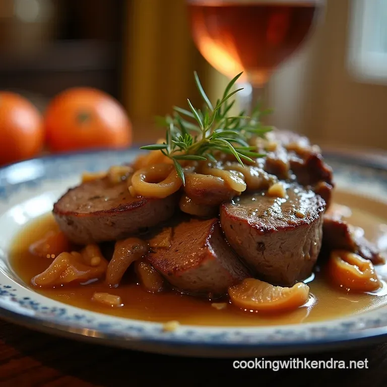 The Ultimate Sunday Best Slowcooked Pot Roast with Rich Onion Gravy presentation