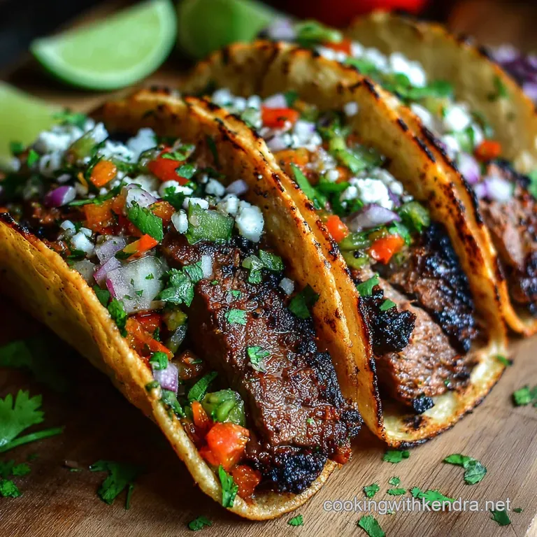 The Ultimate Grilled Carne Asada Tacos with Zesty Citrus Marinade presentation