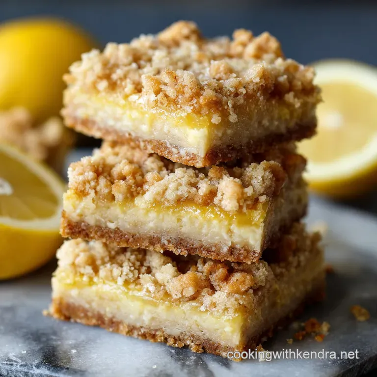 The Ultimate Zesty Lemon Crumble Bars Sunshine on a Plate presentation