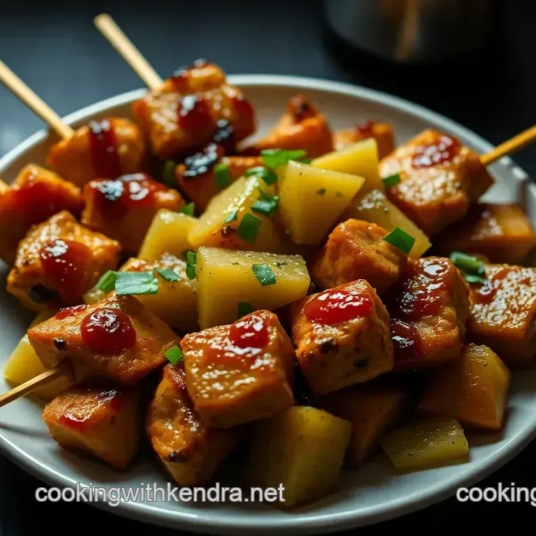 Umami-Packed Adobo Chicken Skewers with Pineapple Salsa