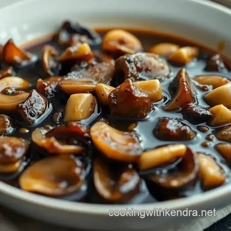 Umami Richness: Homemade Oyster Sauce presentation