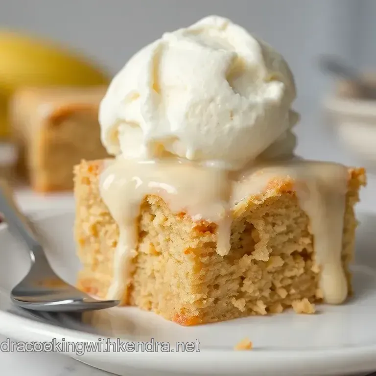 Vanilla Bean & Brown Butter Blondies à la Mode
