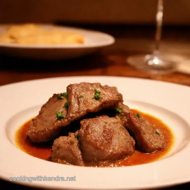 Veal Scaloppine with LemonCaper Sauce presentation