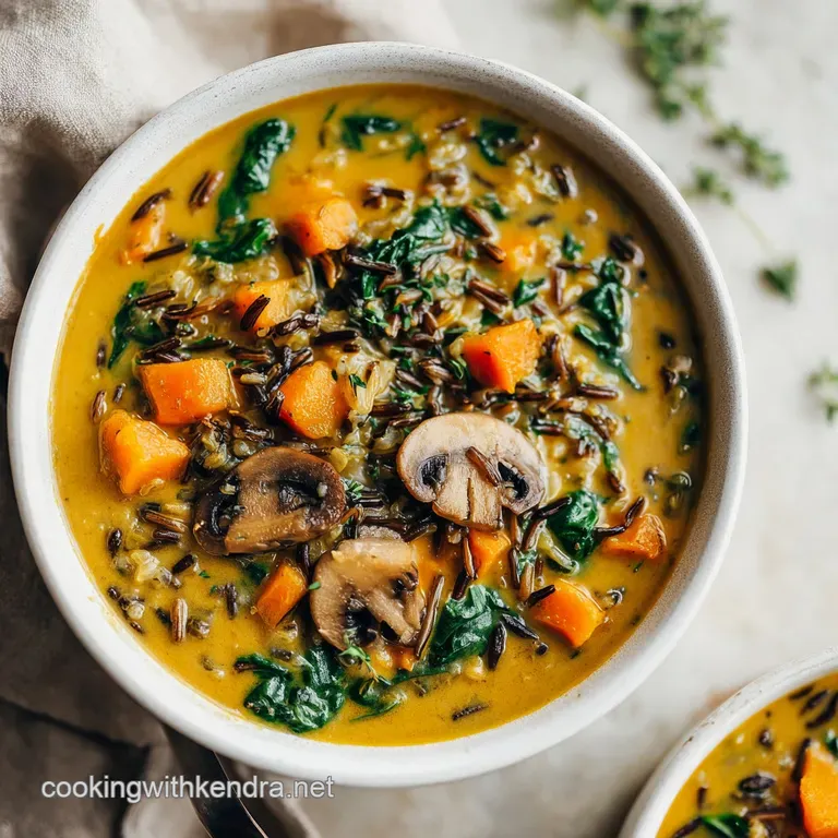 Vegan Pumpkin Wild Rice Soup: Creamy and Silky