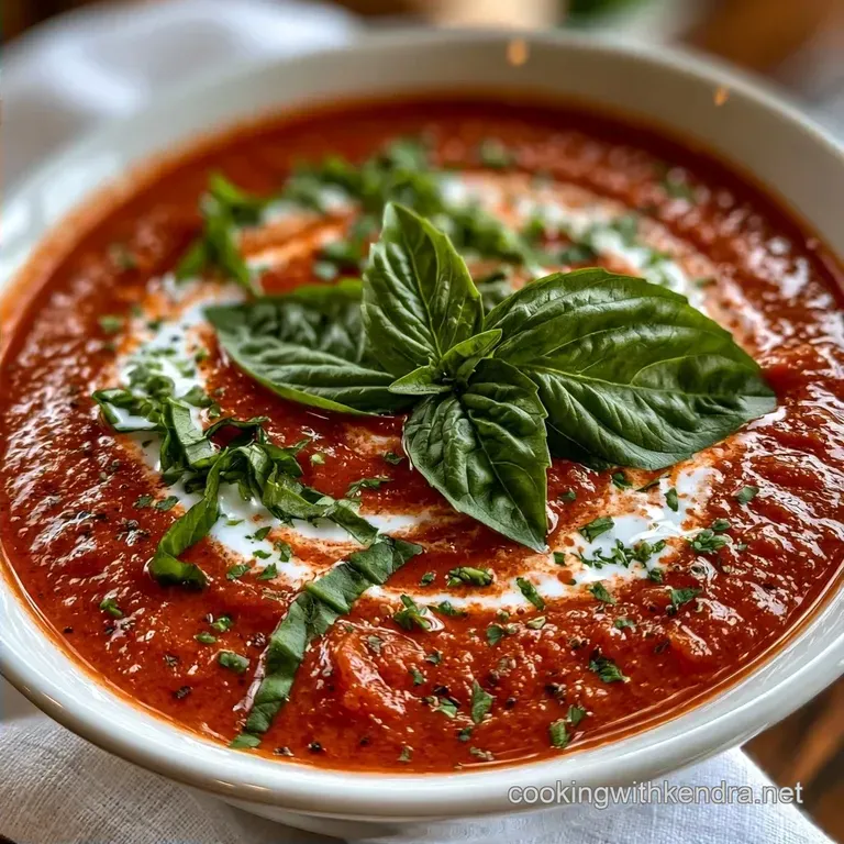 Creamy Vegan Tomato Basil Soup