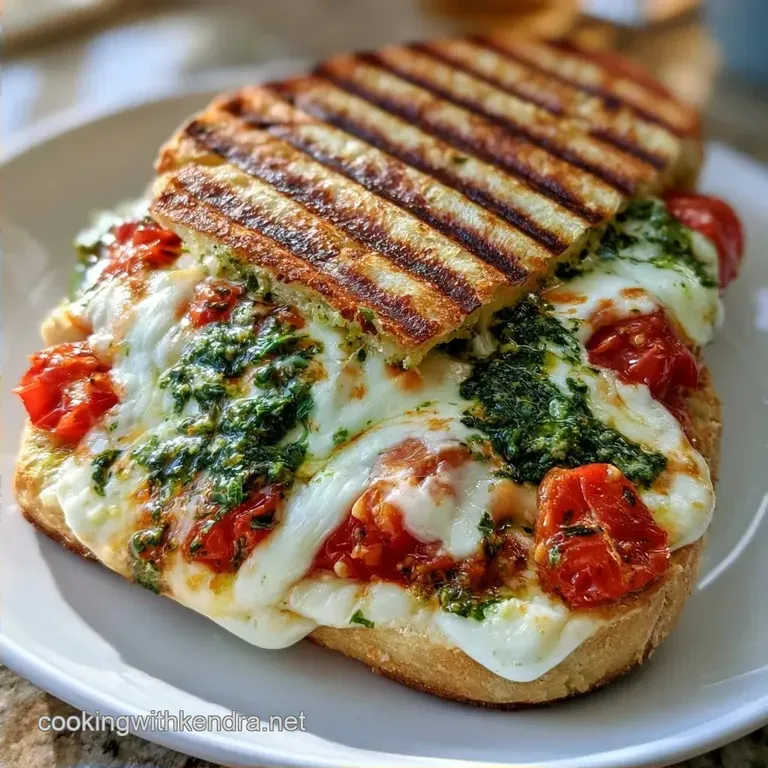 Vegetarian Caprese Panini in 15 Minutes