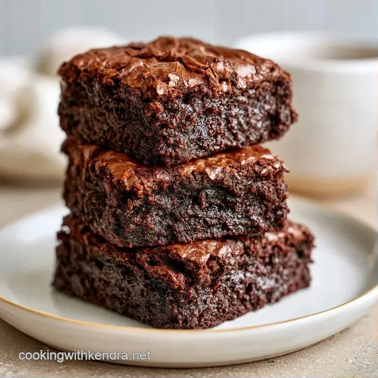 Dense dark chocolate squares neatly stacked on a slate platter, garnished with a dollop of cream and mint leaves.