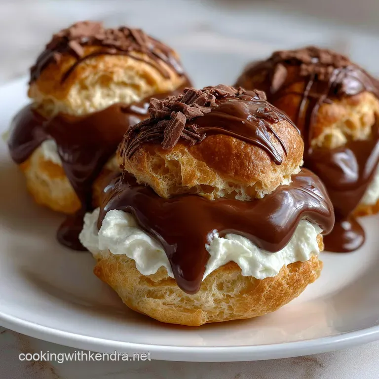 Velvety Chocolate Cream Puffs: Easy French Pastry
