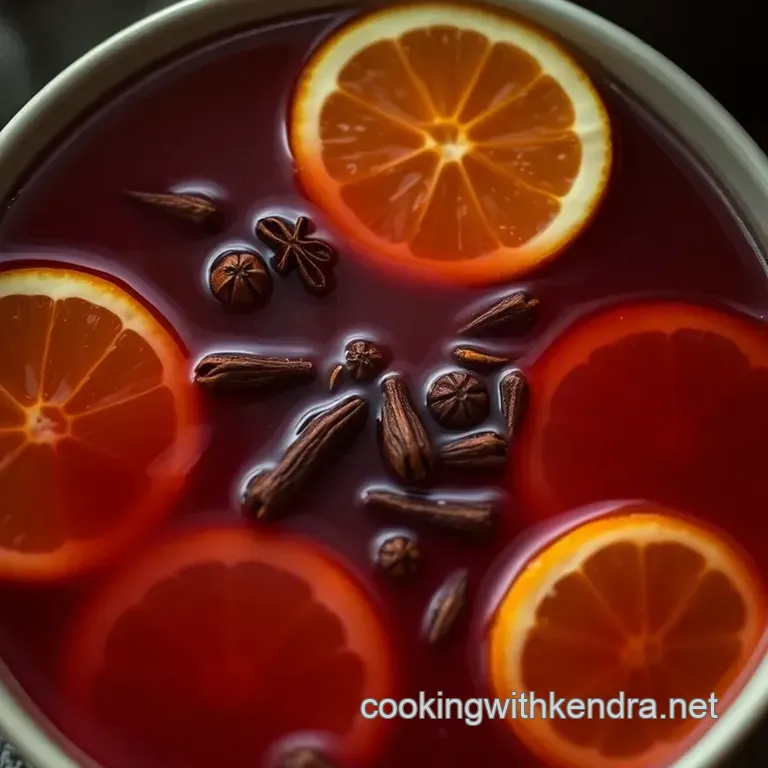 Velvety Redbush Tea Infusion with Citrus and Spice presentation