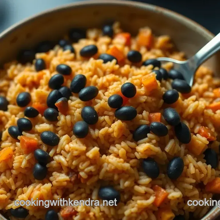 Vibrant Annatto-Spiced Rice and Black Beans