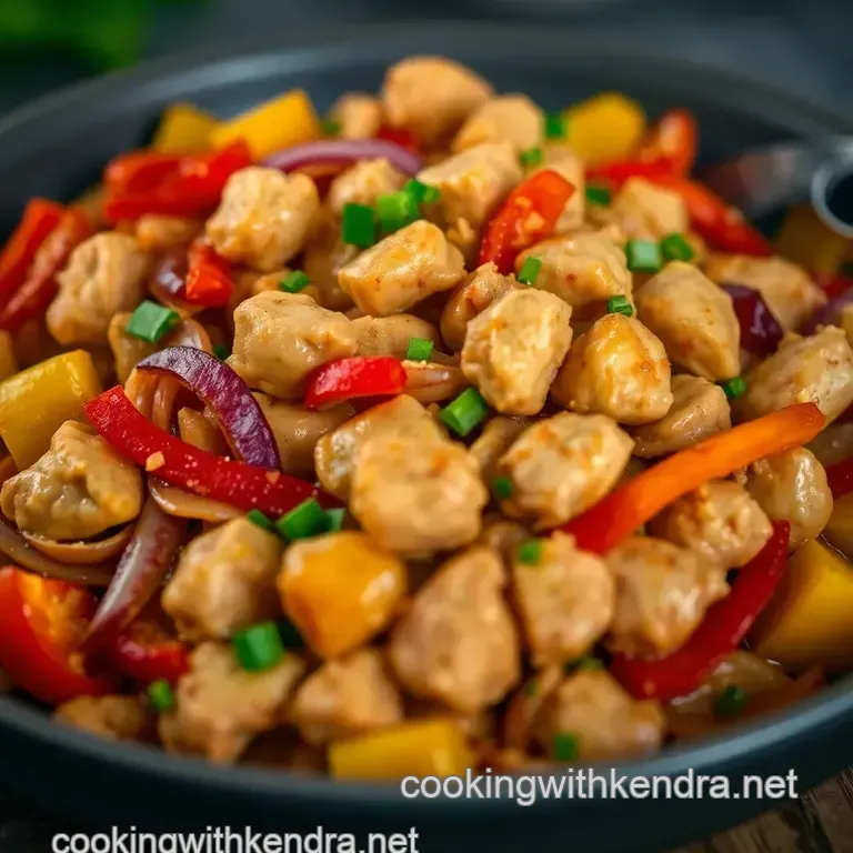 Vibrant Saltado Con Pollo: a Taste of Peru at Home presentation