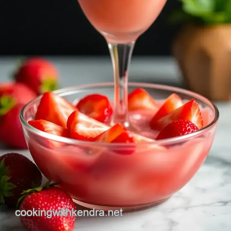 Volcanic Bliss: the Lava Flow Cocktail presentation