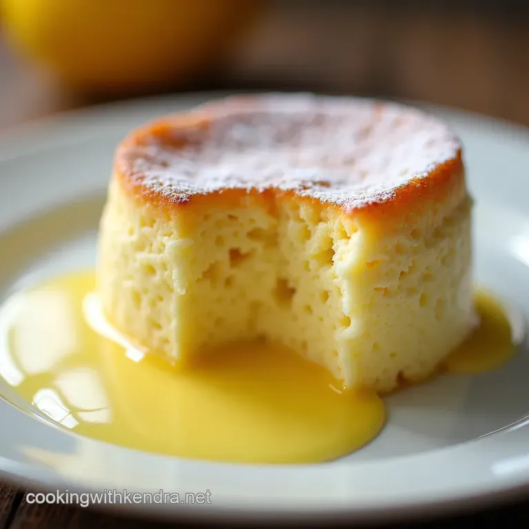The Sunshine Soufflé Foolproof Warm Lemon Pudding Cake with Tangy Sauce
