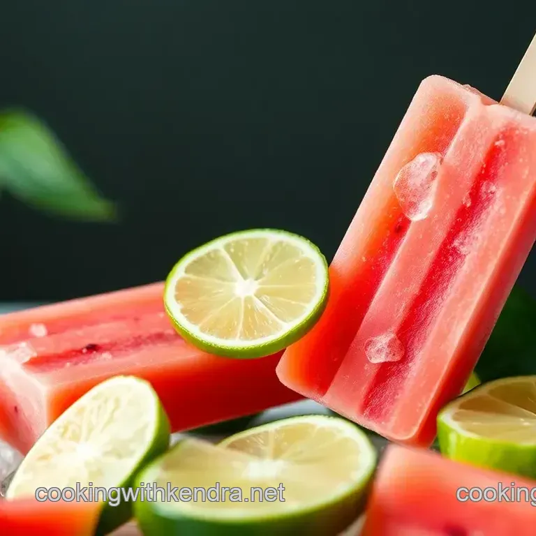 Watermelon & Lime Zinger Popsicles