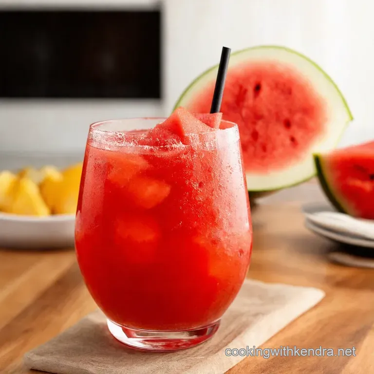 Watermelon Mint Refresher Agua Fresca presentation