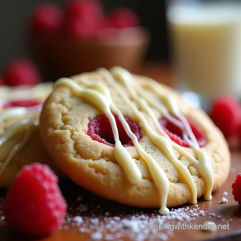 White Chocolate Raspberry Dream Cookies presentation