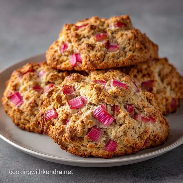 Whole Wheat Rhubarb Scones: Hearty and Tangy