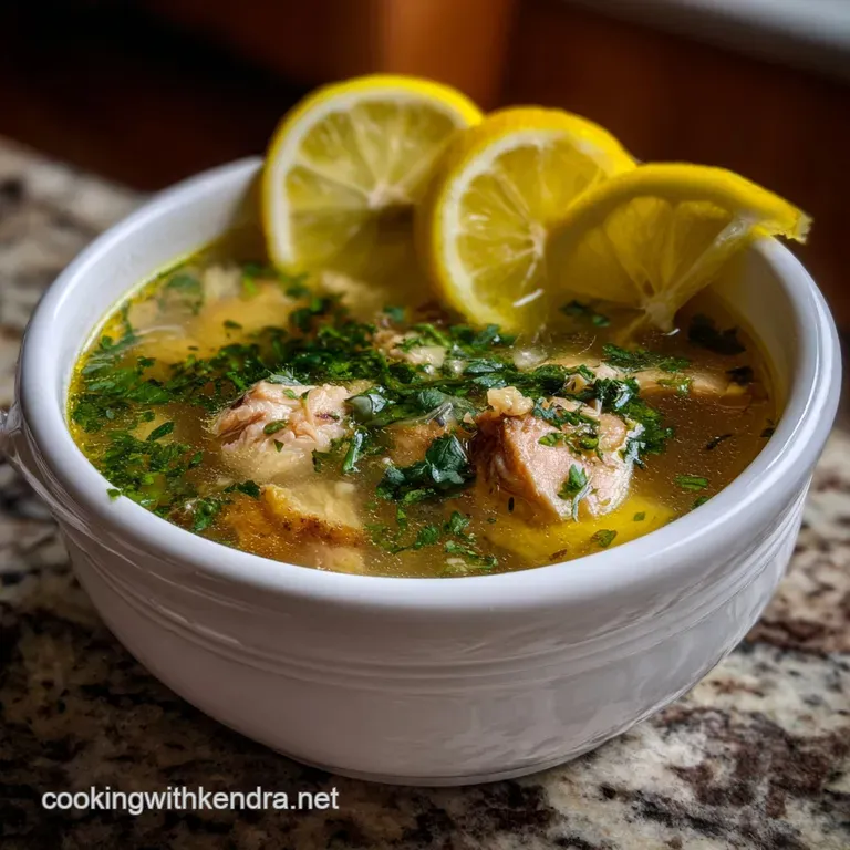 Healthy Wholesome Crockpot Lemon Chicken Soup: Set It Forget It presentation