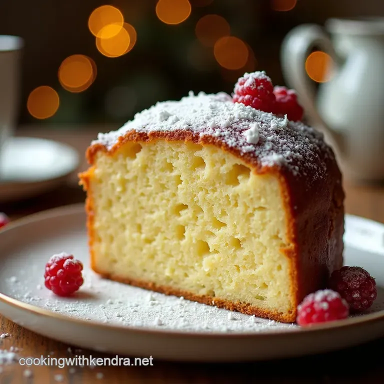 Winter Vanilla Dream Cake a Christmas Classic presentation