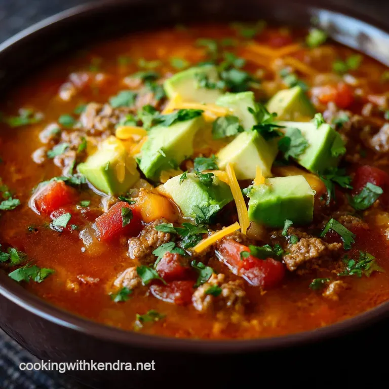 Weight Watchers Taco Soup: Speedy Zero-Point Dinner presentation